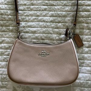 Coach refined pebble leather shoulder or crossover